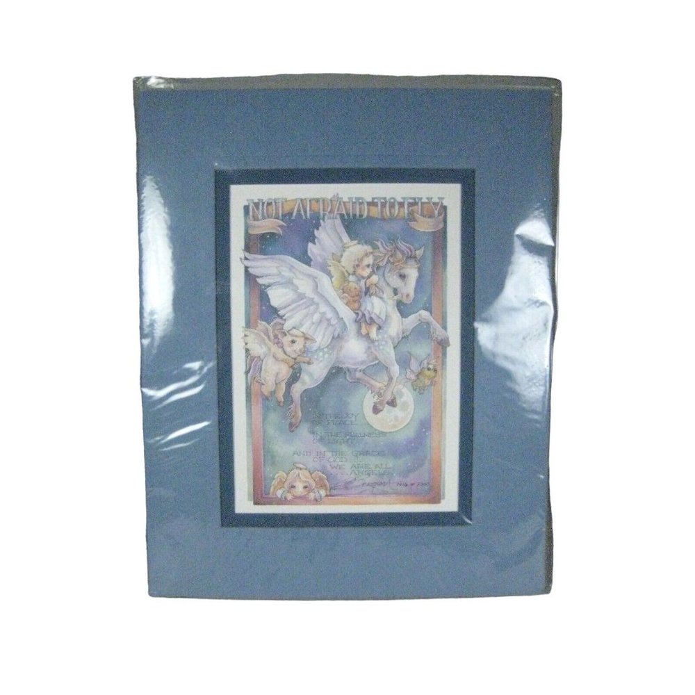 Bergsma Print Not Afraid to Fly Art Matted ONLY 1416/7500 Signed 8 x 10 Dream